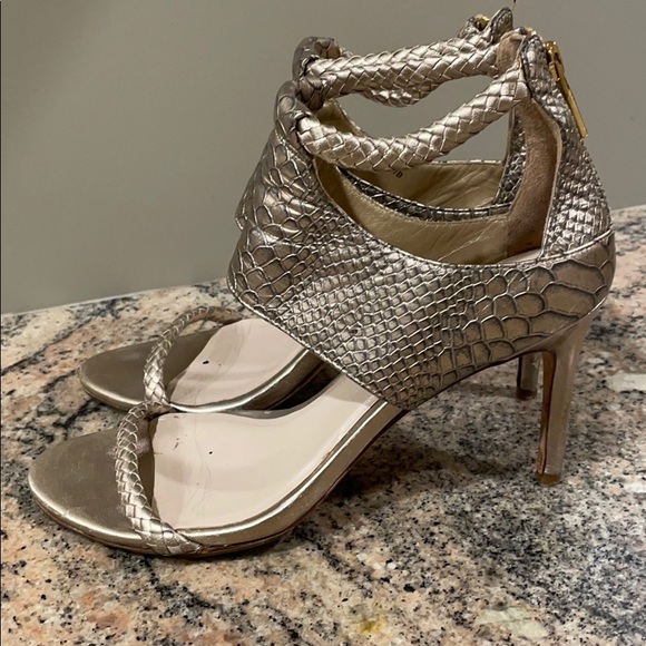 Cole Haan Snake Pattern Leather Sandals - Picture 2 of 8